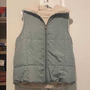 Reversible Sherpa Lined Puffer Vest